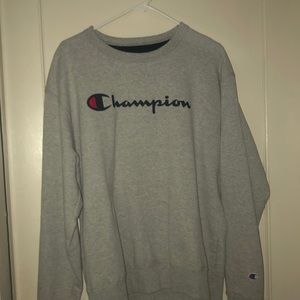 Light gray Champion Crew neck Sweatshirt